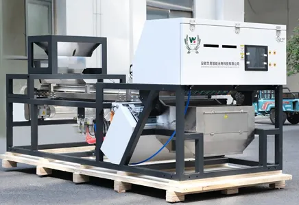 Using a Crawler Optical Sorter to Sort Out Bad Blueberries