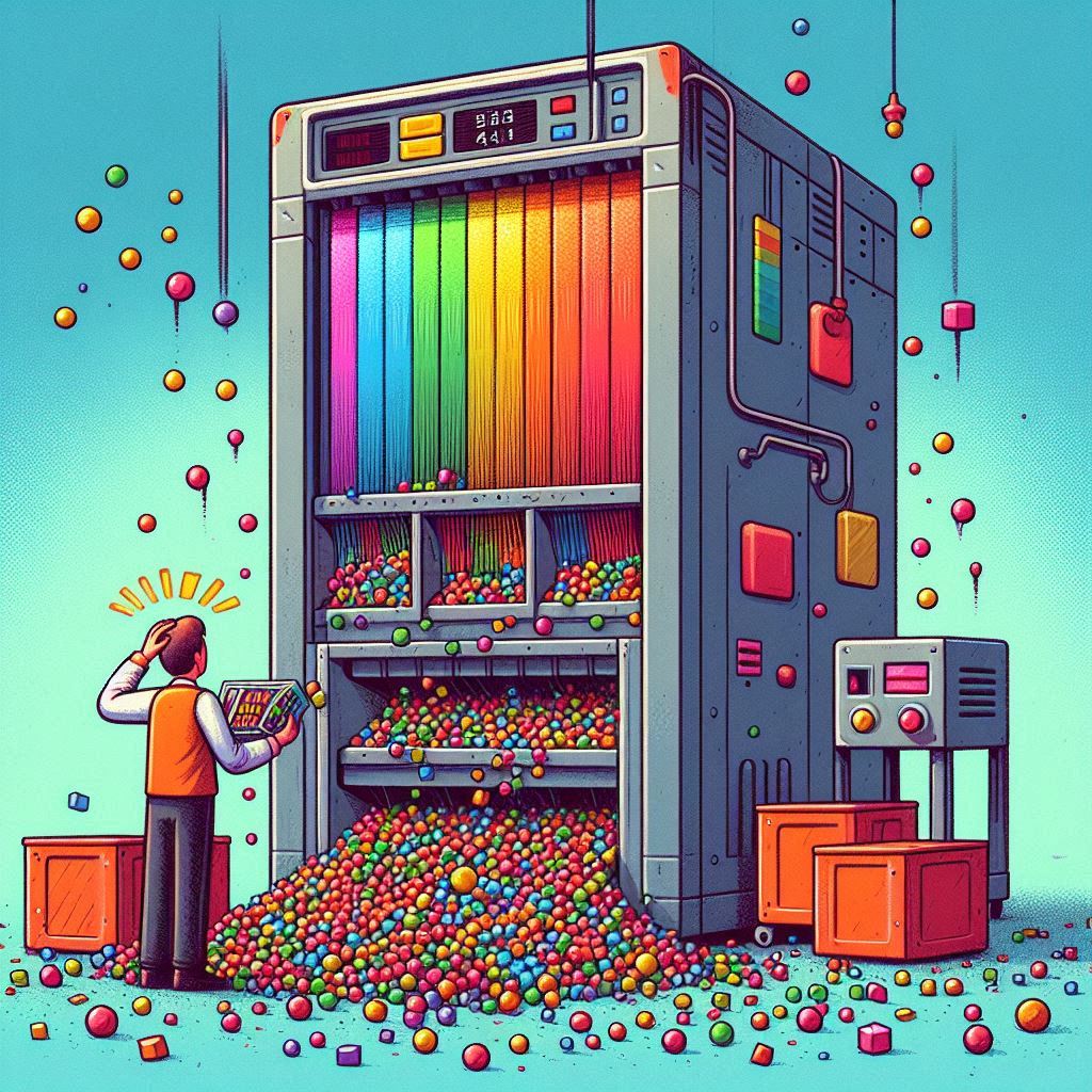   Precision of rgb color sorter  